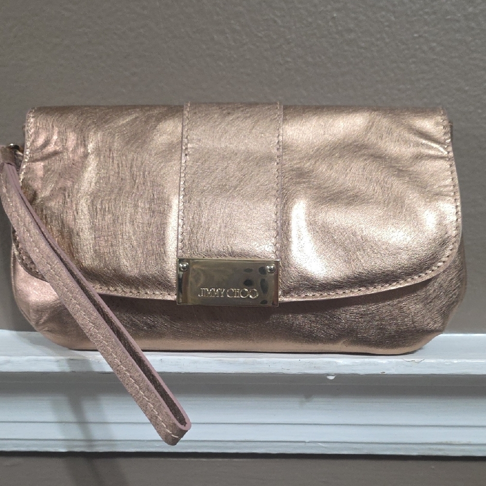 Jimmy Choo Metallic Clutch Bag
